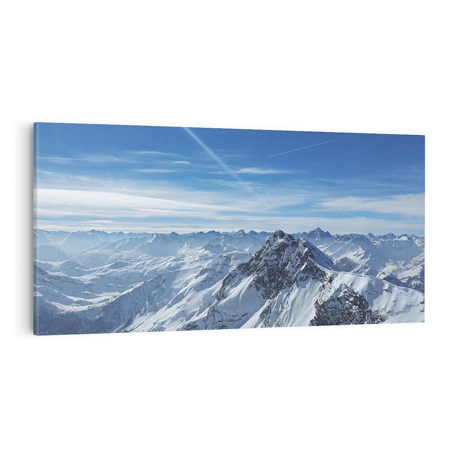 Obraz na płótnie 100x50 - Mroźne góry zima w pełnym rozkwicie - góry, zima