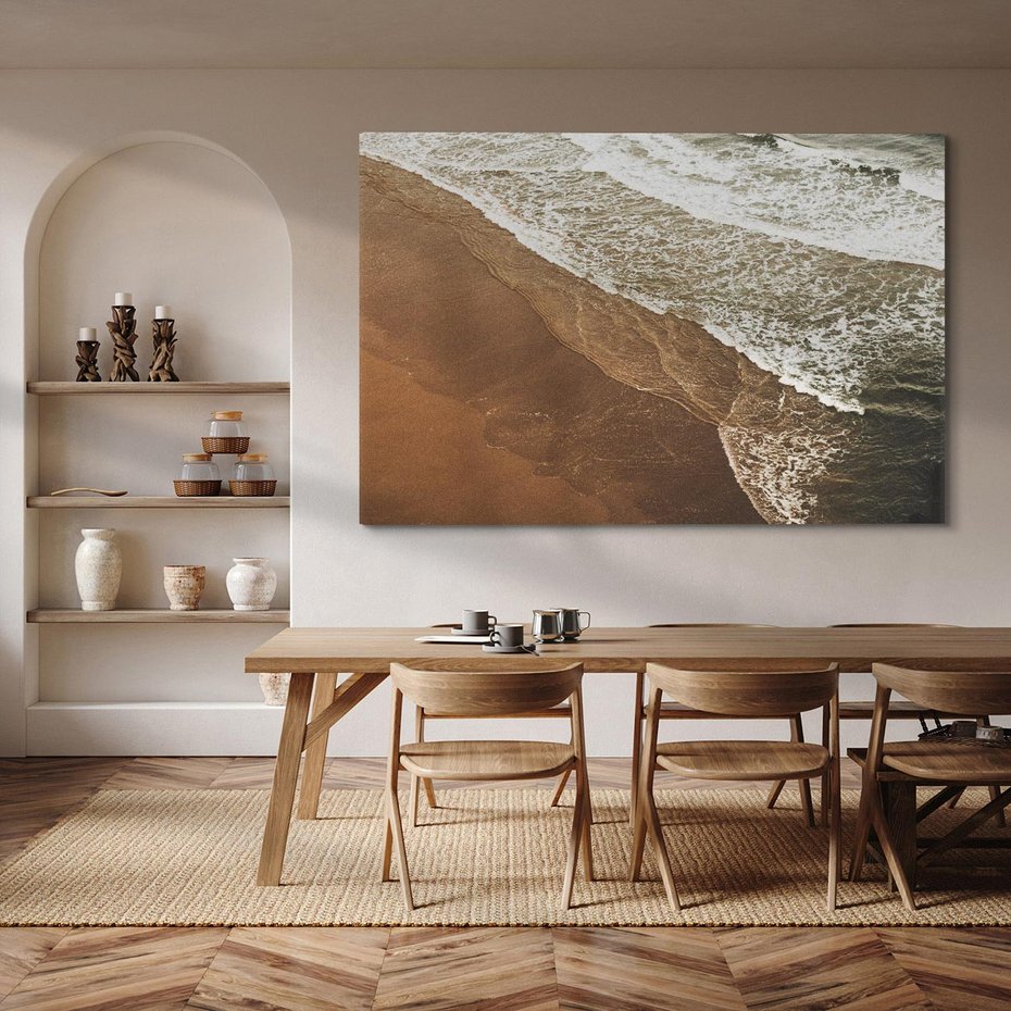 Obraz na płótnie 100x70 - Spokój nad plażą - plaża, morze