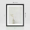 Plakat w ramie 40x50 - Sztuka Prostoty - minimalistyczny wazon, źdźbła traw - rama czarna
