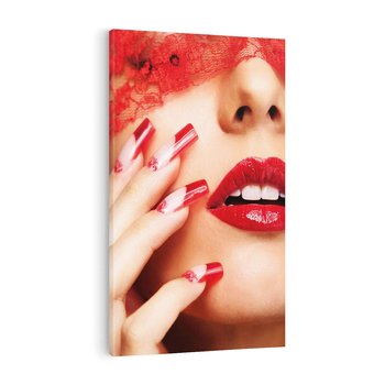 Obraz na płótnie 80x120 - Piękno manicure: kolory i elegancja - paznokcie, manicure