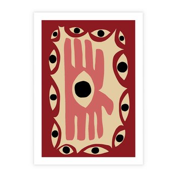 Plakat bez ramy 30x40 - Migotliwe Kształty - abstrakcyjny obraz, boho styl