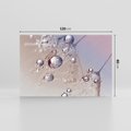 Obraz na płótnie 120x80 - Delikatne Natchnienie - krople, dmuchawce