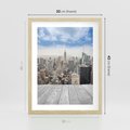 Plakat w ramie 30x40 - Nowojorska energia miejsca - Nowy Jork, miasto - rama drewno
