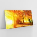 Obraz na płótnie 120x60 - Magia jesiennego lasu - las, drzewa