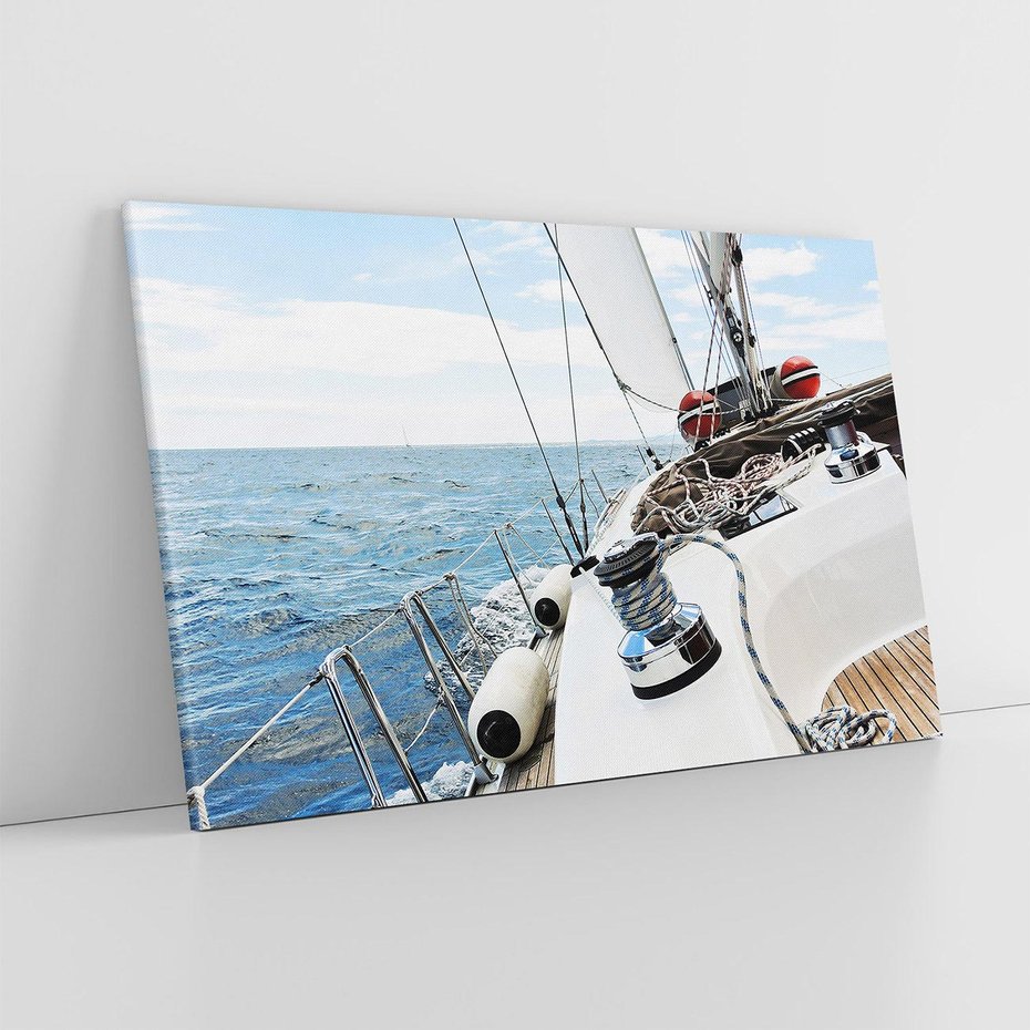 Obraz na płótnie 70x50 - Moc żaglowca na pełnym morzu - żaglowiec, jacht