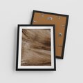 Plakat w ramie 40x50 - Pampasowy Brąz - suche trawy, trawa pampasowa - rama czarna