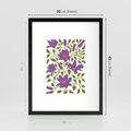 Plakat w ramie 30x40 - Rozmyte Granice - kwiaty, kompozycja - rama czarna