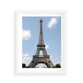 Plakat w ramie 40x50 - Paryż z wieżą Eiffla - Eiffla, Paryż - rama biała