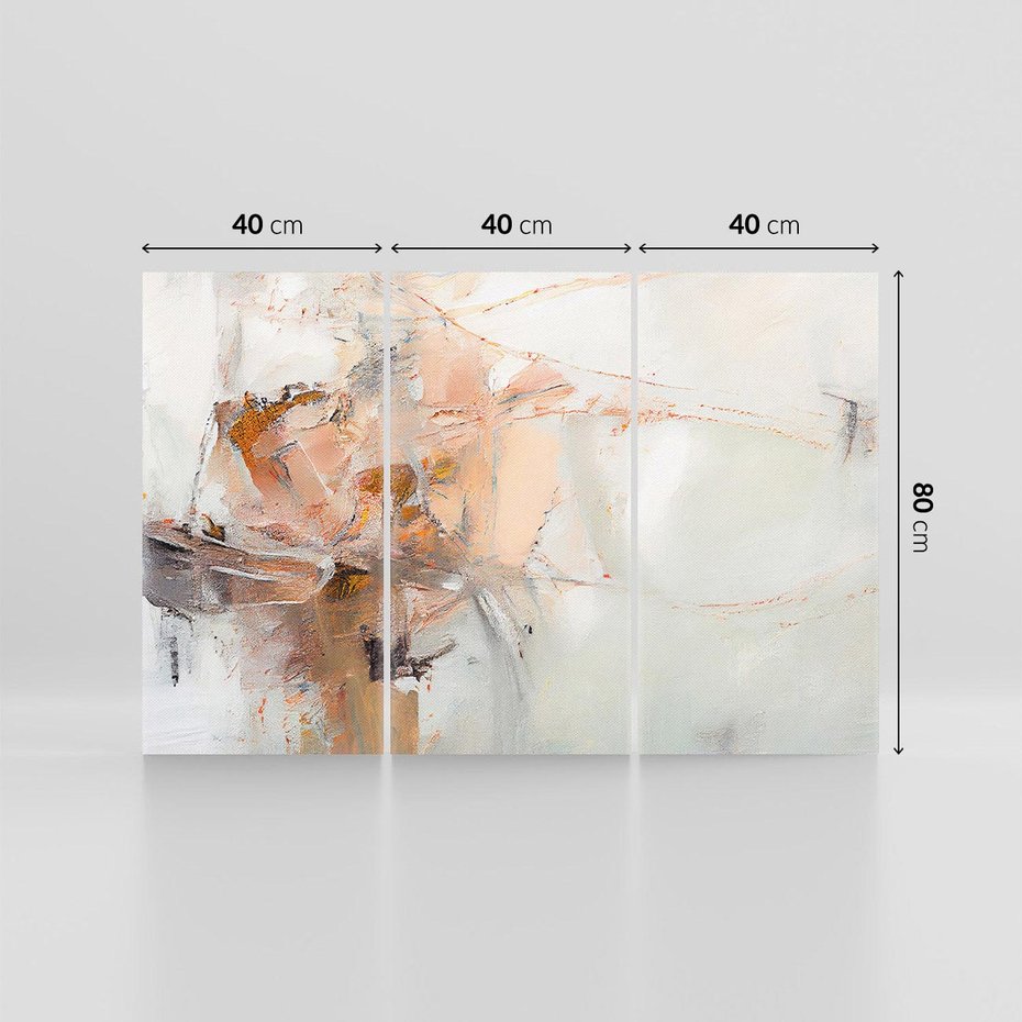 Obraz na płótnie 120x80 - Taniec księżycowego pyłu - abstrakcja, tekstury farb