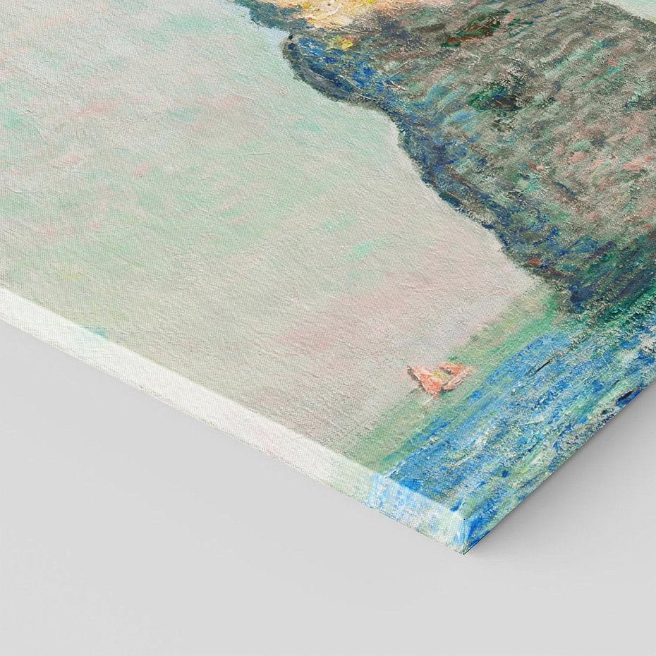Obraz na płótnie 100x50 - Klify Étretat (1885), Claude Monet - Reprodukcja - reprodukcja, obraz na płótnie