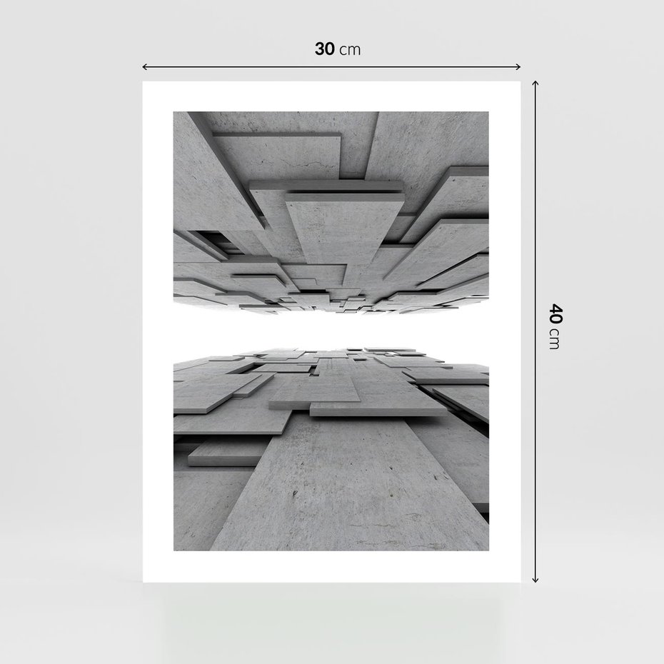 Plakat bez ramy 30x40 - Architektura 3D - architektura, 3D