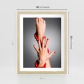 Plakat w ramie 40x50 - Manicure i Pedicure - Piękno Paznokci - manicure, pedicure - rama drewno
