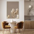 Obraz w ramie 50x70 - Przezroczyste piękno - gipsówka, suche - rama drewno