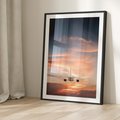 Plakat bez ramy 30x40 - Podróż w Kierunku Słońca - samolot, samolot w powietrzu