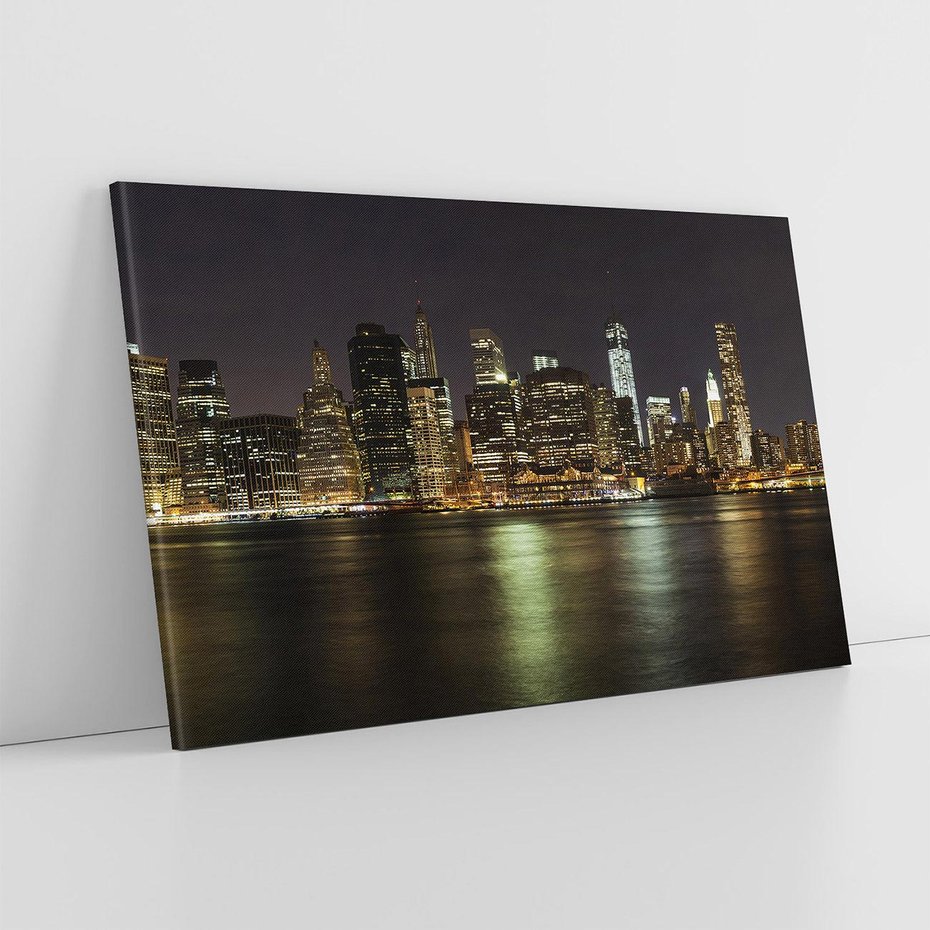 Obraz na płótnie 100x70 - Nowy Jork nocą - New York, Nowy