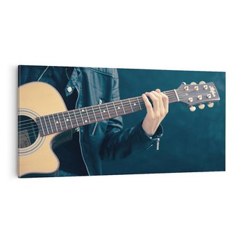 Obraz na płótnie 120x60 - Gitara - Dźwięki Retro - gitara, muzyka