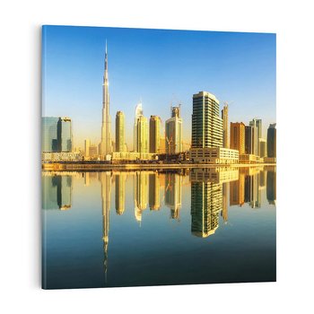 Obraz na płótnie 70x70 - Panorama Dubaju - Dubai, Dubaj
