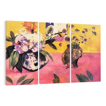 Obraz na płótnie 120x80 - Still Life with Head-Shaped Vase and Japanese Woodcut 1889, Paul Gauguin - Reprodukcja - reprodukcja, obraz na płótnie