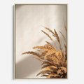 Obraz w ramie 50x70 - Swobodne trawy boho - boho, suche - rama drewno