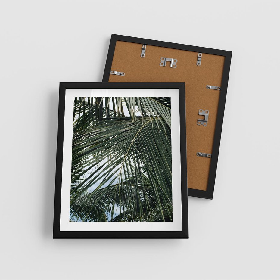 Plakat w ramie 40x50 - Wakacyjna Magia - palmy, tropiki - rama czarna