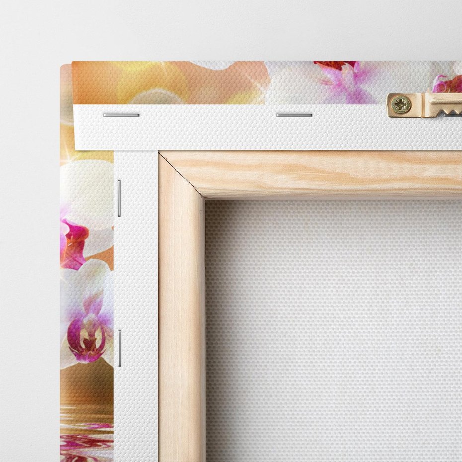 Obraz na płótnie 70x70 - Elegancja orchidei - orchidea, kwiaty