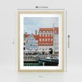 Plakat w ramie 30x40 - Miejska Dynamika - Dania, Kopehaga - rama drewno