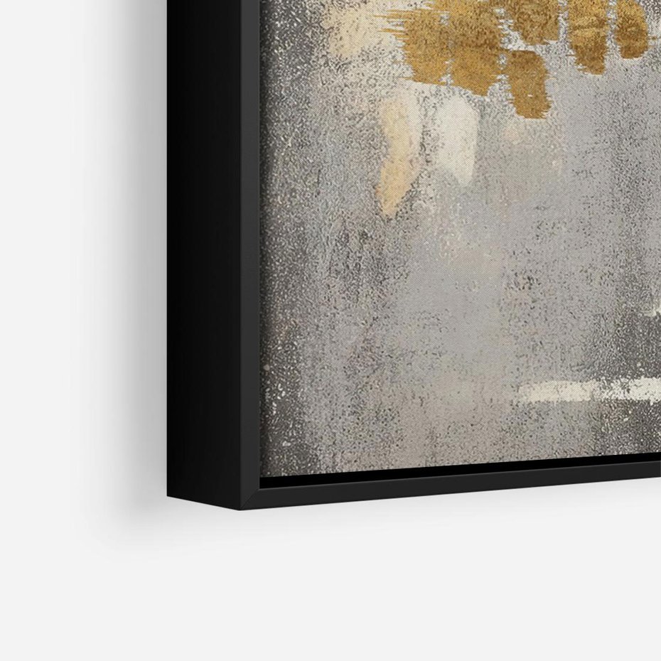 Obraz w ramie 100x70 - Malowane impresje zmysłów - abstrakcyjne plamy, linie - rama czarna