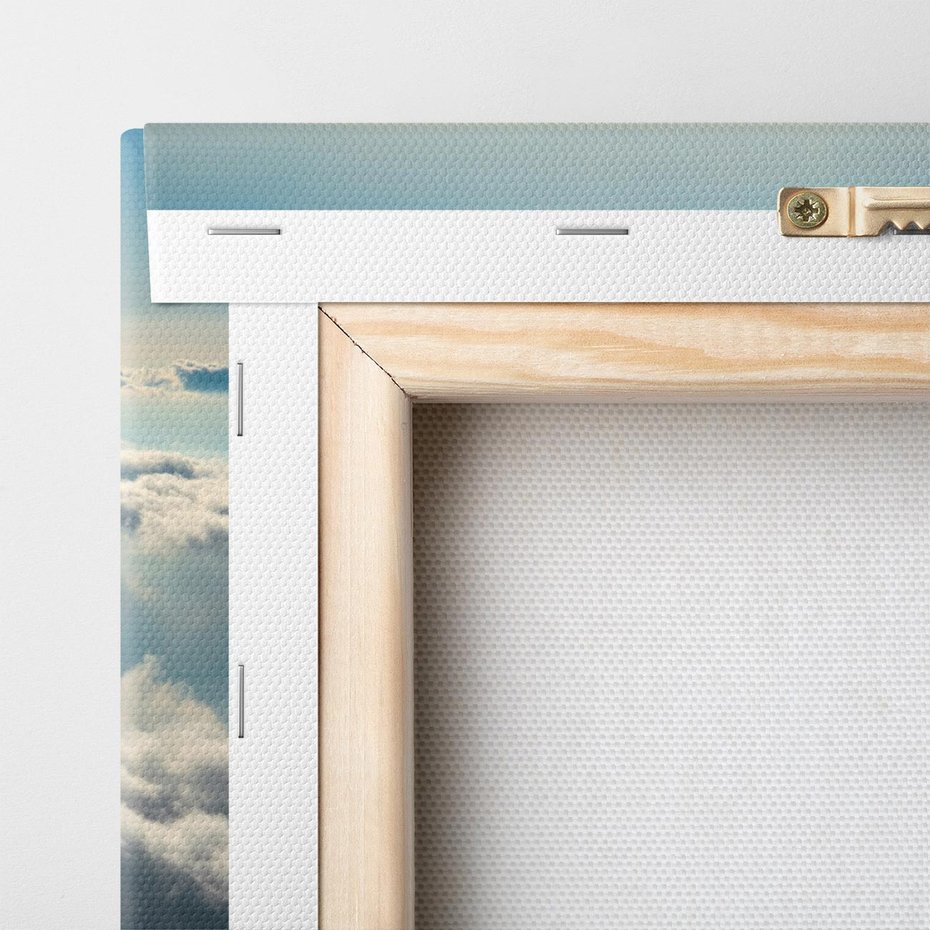 Obraz na płótnie 80x80 - kontemplacja nad horyzontem - niebo, chmury