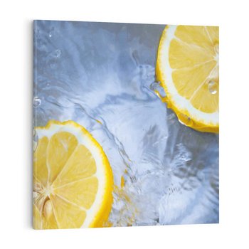 Obraz na płótnie 60x60 - Cytryny Kwasowa Świeżość - cytryny, owoce