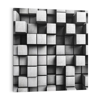 Obraz na płótnie 40x40 - Abstrakcyjne 3D kwadraty - 3D, abstrakcja