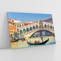 Obraz na płótnie 70x50 - Romantyczna przejażdżka gondolą w Wenecji - Wenecja, gondola