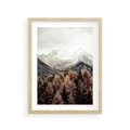 Plakat w ramie 30x40 - Jesienna Przyroda - góry, jesień - rama drewno