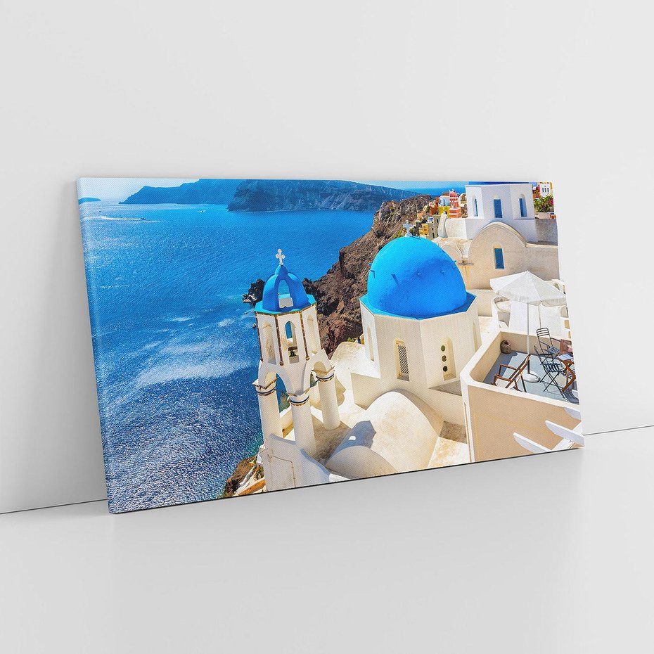 Obraz na płótnie 140x70 - Urokliwy widok na Santorini - Santorini, widok