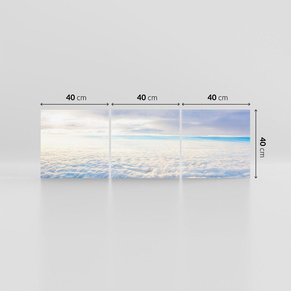 Obraz na płótnie 120x40 - nieskończoność nad głową - niebo, chmury