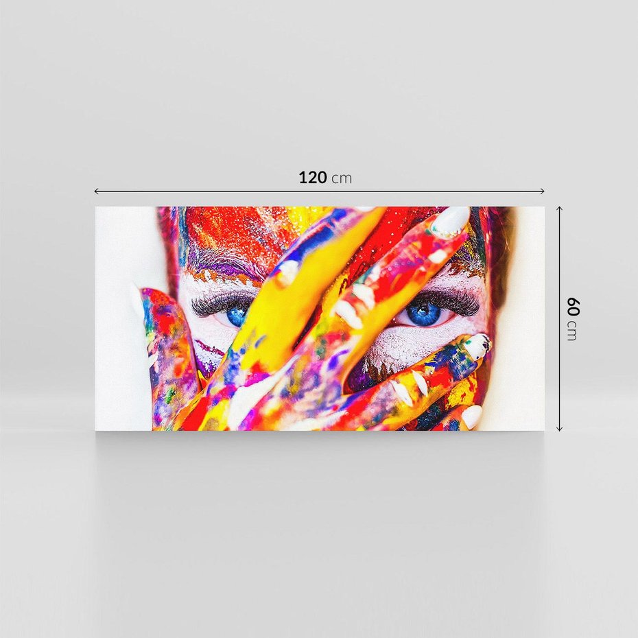 Obraz na płótnie 120x60 - Abstrakcyjna Magia Ciała - Bodypainting - abstrakcja, bodypainting