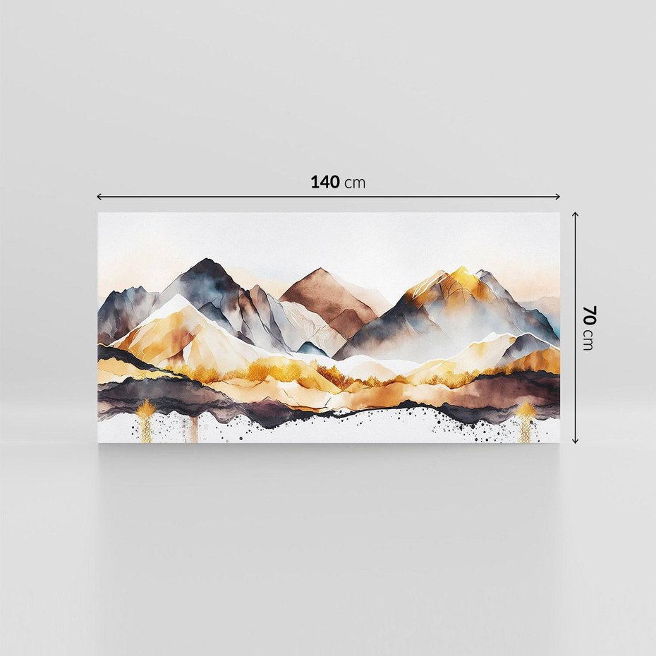 Obraz na płótnie 140x70 - Górska Grafika - góry, krajobraz