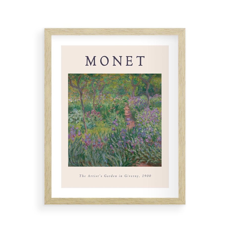 Plakat w ramie 40x50 - Reprodukcja Moneta - Monet, reprodukcja - rama drewno