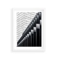 Plakat w ramie 30x40 - Architektura Stopniowa - architektura, budynki - rama biała