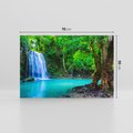 Obraz na płótnie 70x50 - Spotkanie wodospadu nad jeziorem - Tajlandia, wodospad