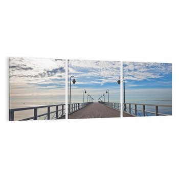 Obraz na płótnie 150x50 - Molo nad Bałtykiem w Gdyni - molo, Gdynia