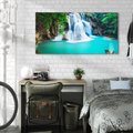 Obraz na płótnie 120x60 - Tajlandia: wodospad w zielonym lesie - Tajlandia, wodospad