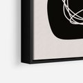 Obraz w ramie 50x70 - Linie Eksploracji - abstrakcyjne szkicowane linie, minimalizm - rama czarna