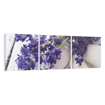 Obraz na płótnie 90x30 - relaks z aromatem - lawenda, spa