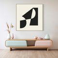 Obraz w ramie 80x80 - Rozświetlony Cień - abstrakcyjna sztuka, geometria - rama drewno