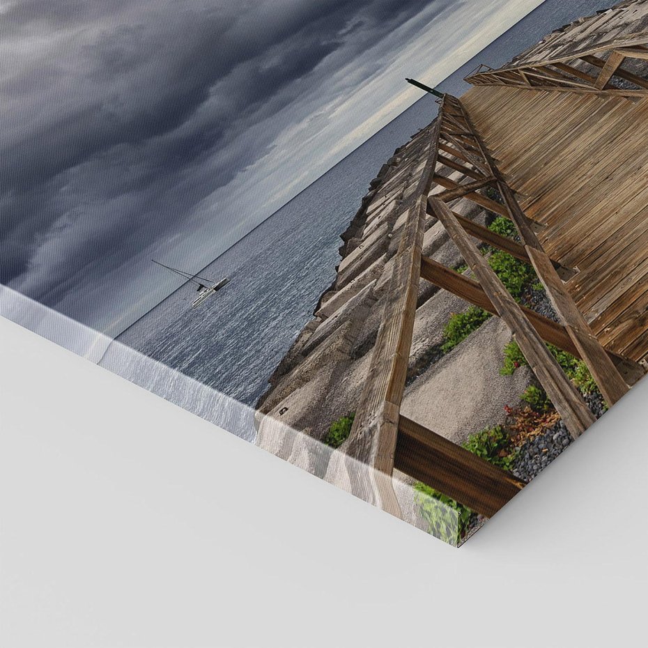 Obraz na płótnie 40x40 - Burzowe emocje - sztorm, morze