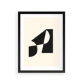 Plakat w ramie 30x40 - Rozświetlony Cień - abstrakcyjna sztuka, geometria - rama czarna
