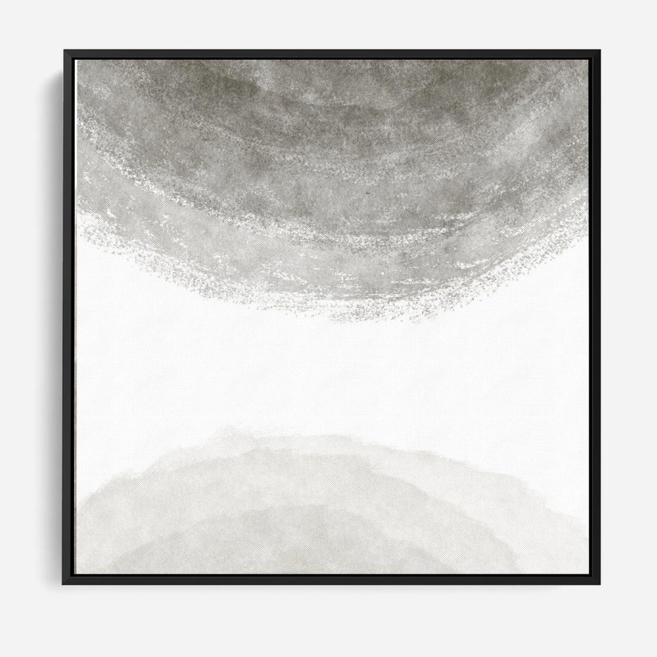 Obraz w ramie 50x50 - Impresje Energii - rozmyte cienie, abstrakcja - rama czarna