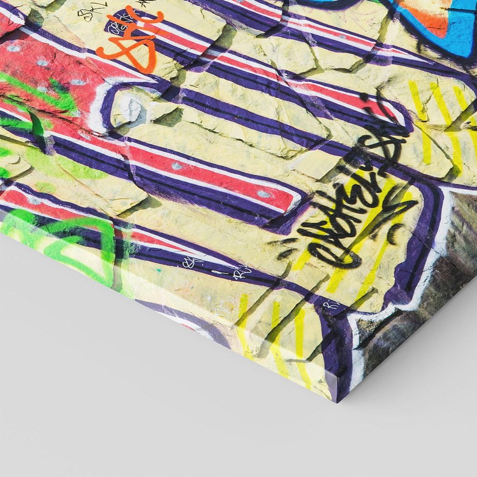 Obraz na płótnie 80x120 - Kolorowy wyraz - graffiti