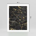 Plakat bez ramy 40x50 - Egzotyczny Blask - marmur, złoto