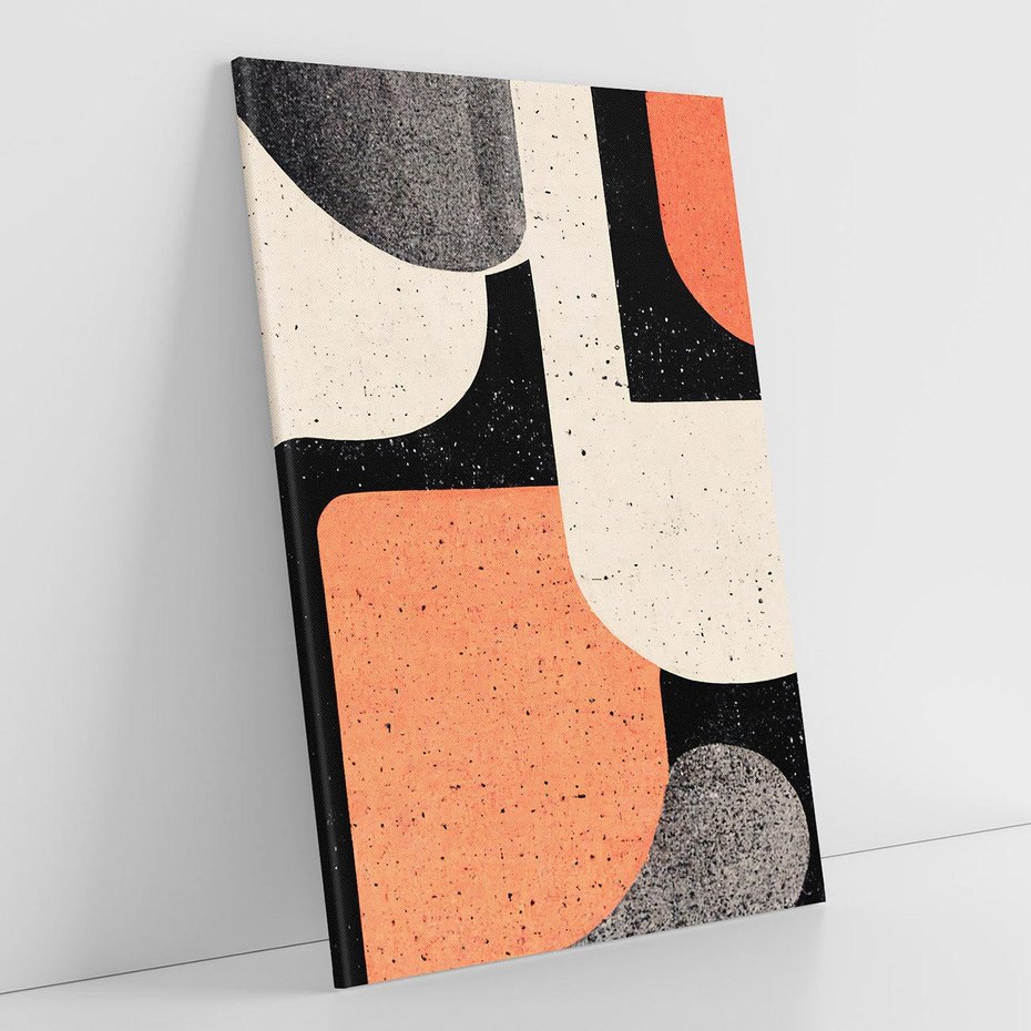 Obraz na płótnie 50x70 - Loftowa Harmonia - abstrakcja, styl loftowy